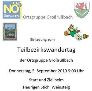 Wandertag des Teilbezirkes Korneuburg - 5. Sep. 2019