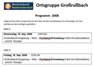 Schneeberg - 18. September 2008