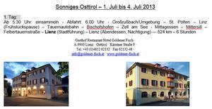 Osttirol 2013 - 4-Tagesfahrt - 01. - 04. Juli 2013
