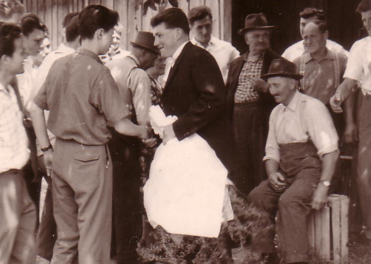 Hochzeit Riepl am 2. Juli 1961 - Die Gratulanten