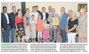 80 Geburtstag Gerhard Schmidt - Großrußbach - 28.07.2013