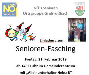 Seniorenfasching 2020 - 21. Februar 2020