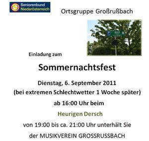 Sommernachtsevent 2011 - 6. Sep. 2011 - Heuriger Dersch