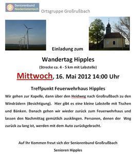 Wandertag Hipples - 16. Mai 2012