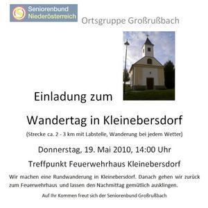 Wandertag Kleinebersdorf - 19. Mai 2011