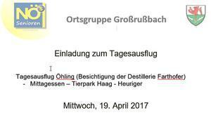 Öhling und Tierpark Haag - 19. April 2017
