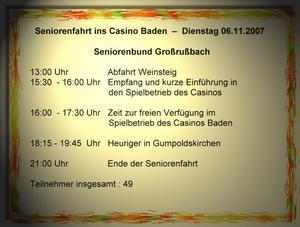 Casino Baden - 6. November 2007