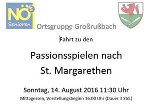 Einladung Passionsspiele