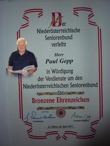 Bronze NÖSB - Paul Gepp