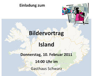 Vortrag Island - 10. Februar 2011